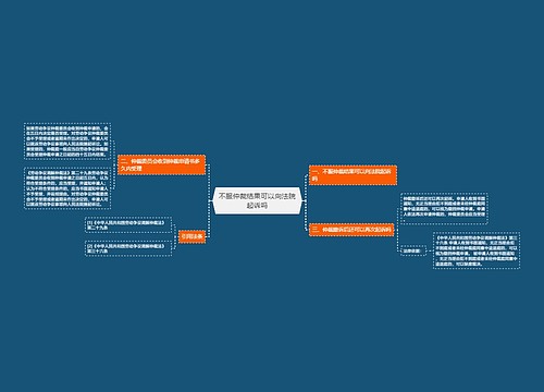 不服仲裁结果可以向法院起诉吗