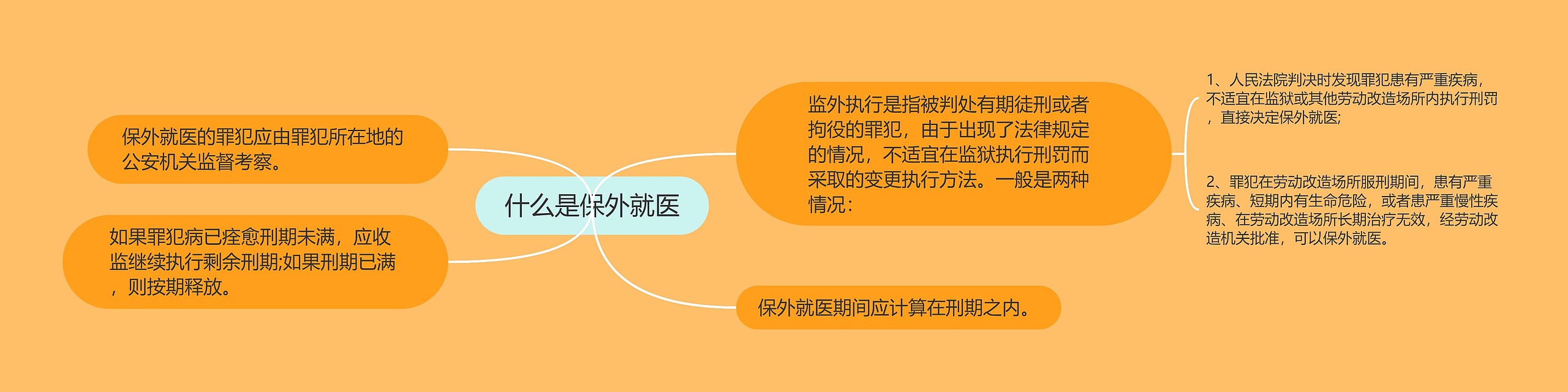 什么是保外就医思维导图