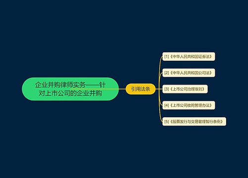 企业并购律师实务——针对上市公司的企业并购