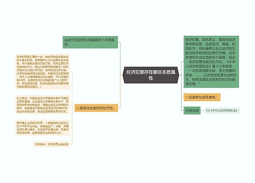 经济犯罪存在哪些本质属性