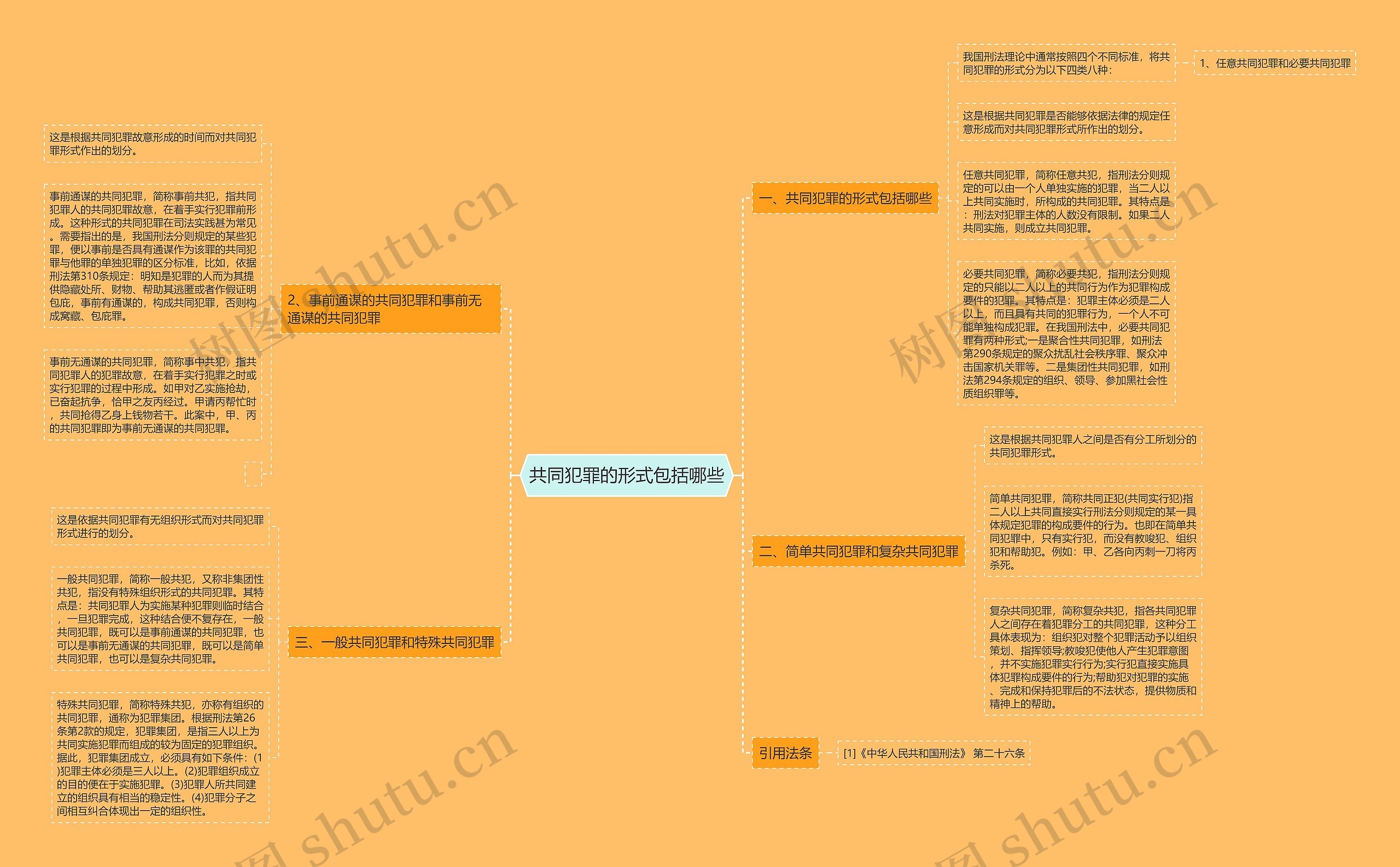 共同犯罪的形式包括哪些思维导图