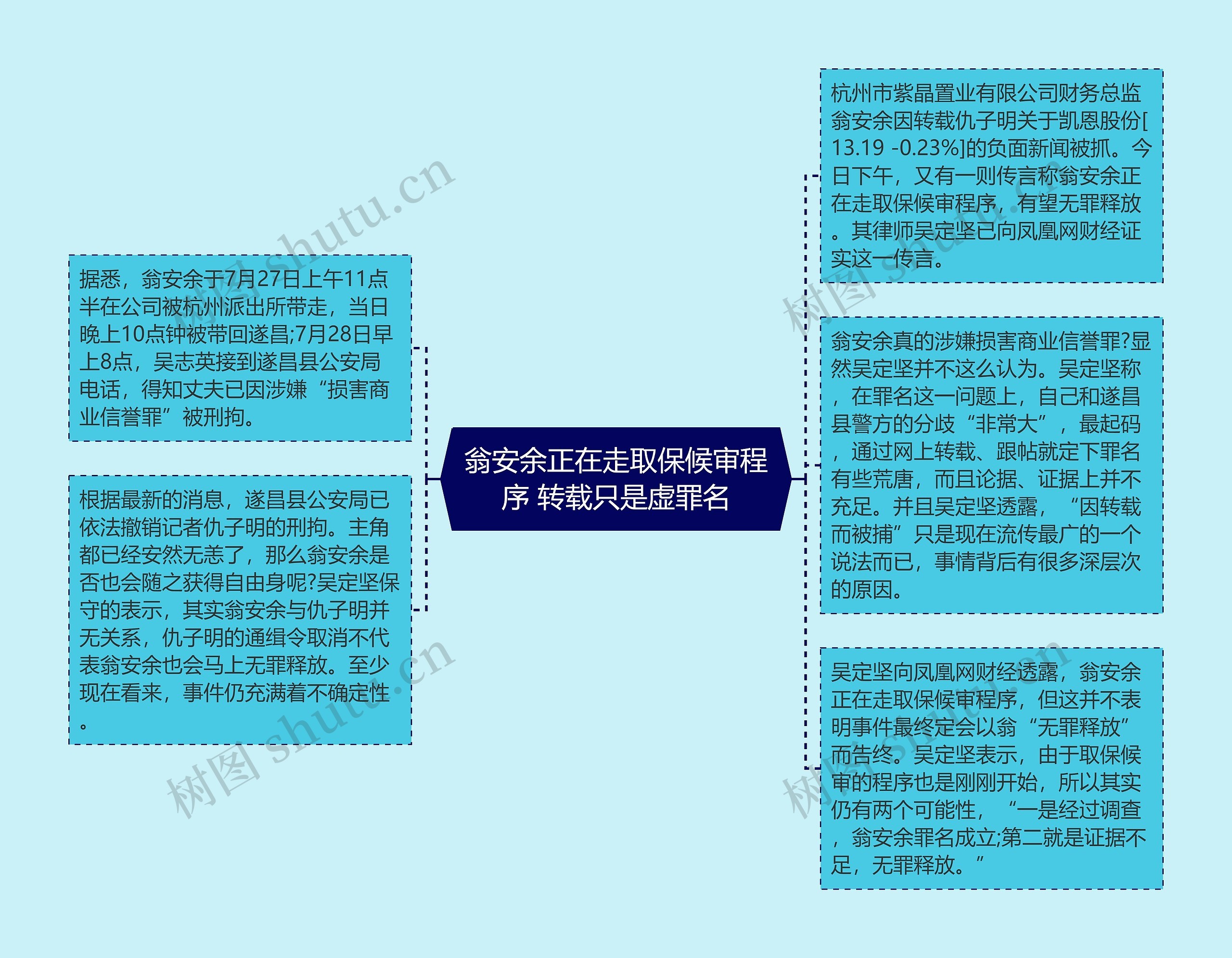 翁安余正在走取保候审程序 转载只是虚罪名思维导图