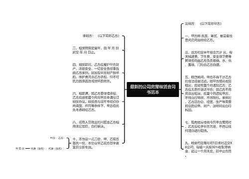 最新的公司房屋租赁合同书范本