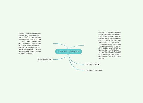 北京市从严惩处职务犯罪