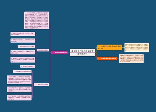 房屋租赁合同约定仲裁管辖有效力吗