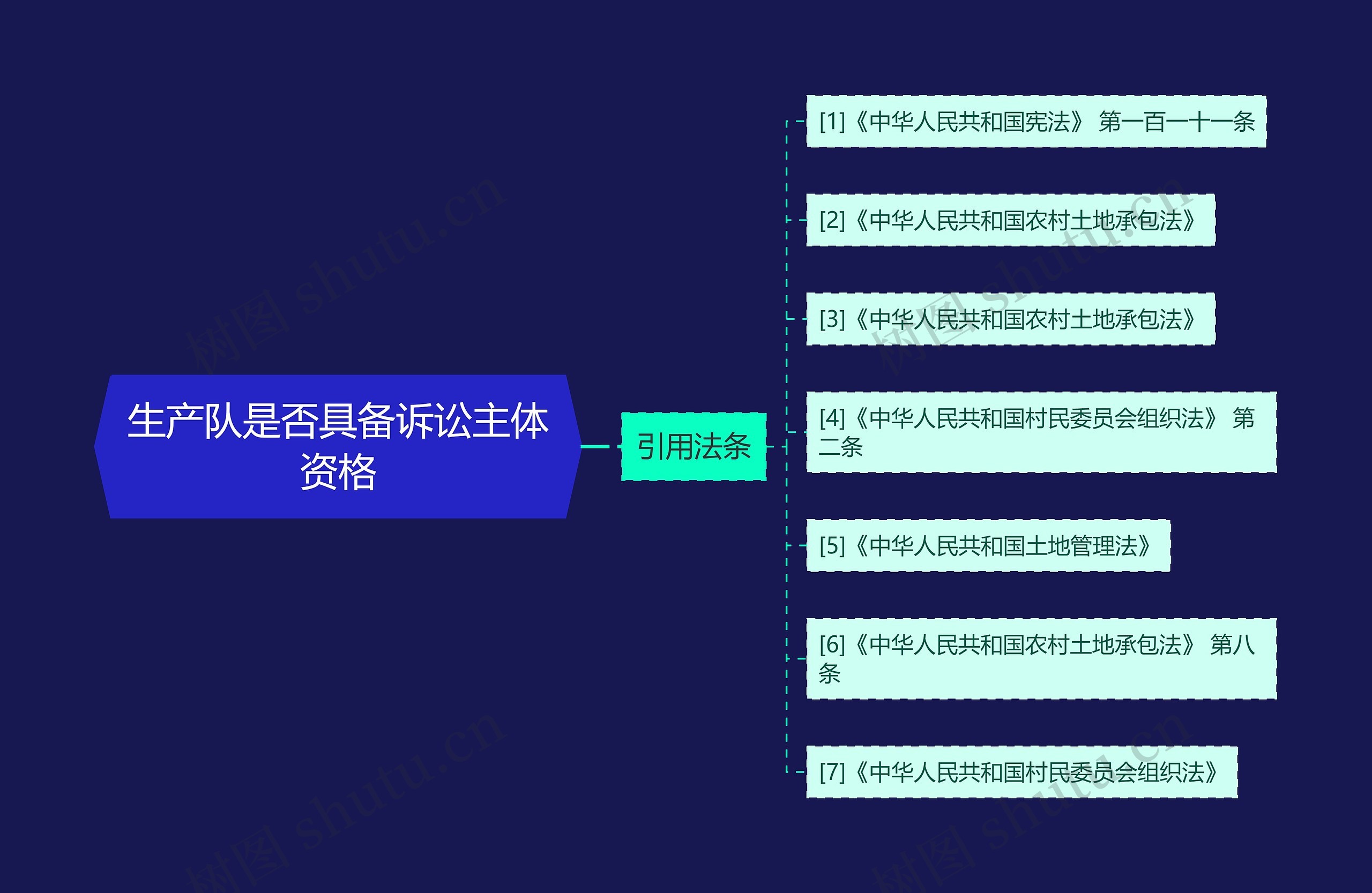 生产队是否具备诉讼主体资格思维导图