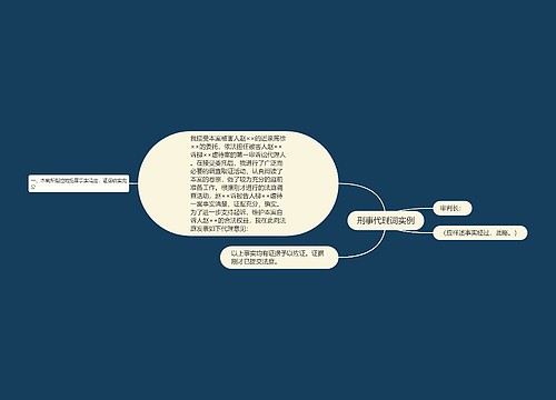 刑事代理词实例