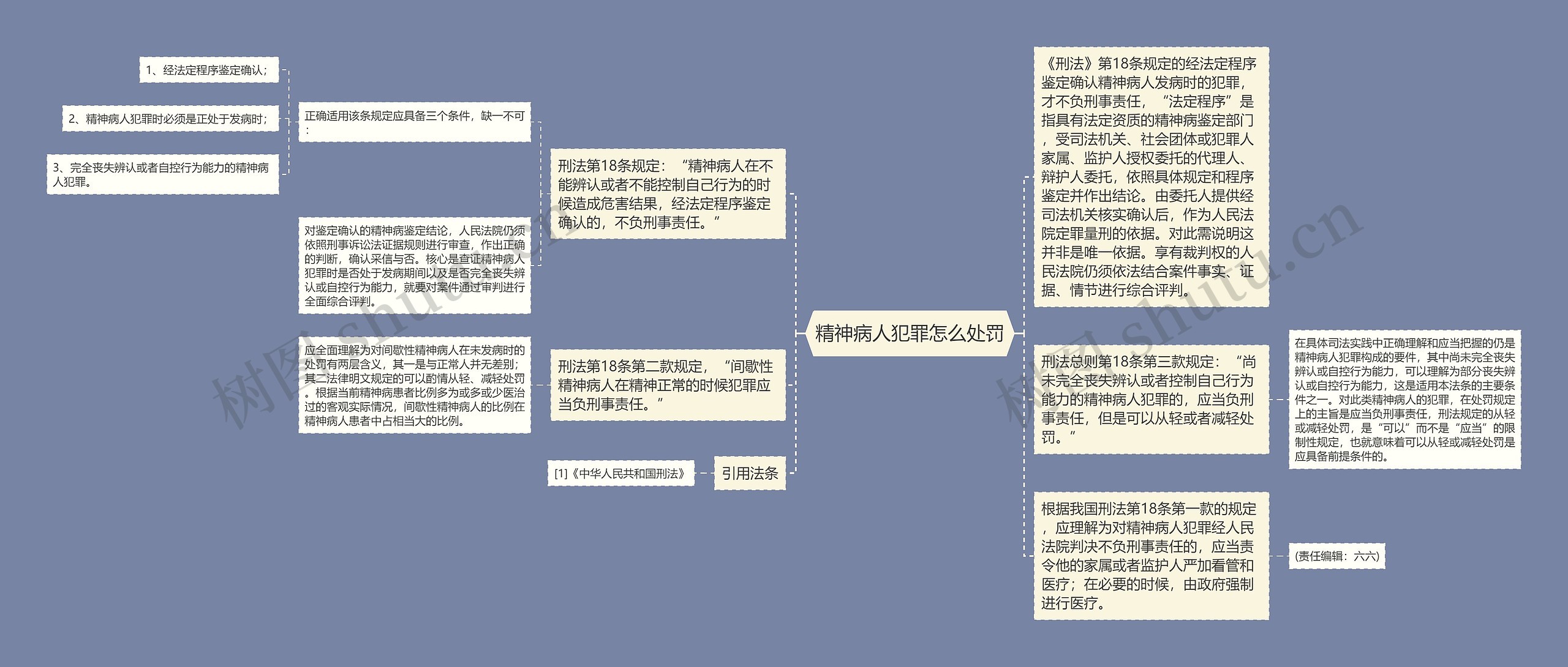 精神病人犯罪怎么处罚思维导图