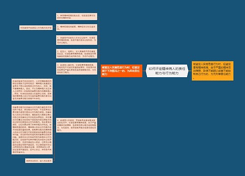 如何评定精神病人的责任能力与行为能力