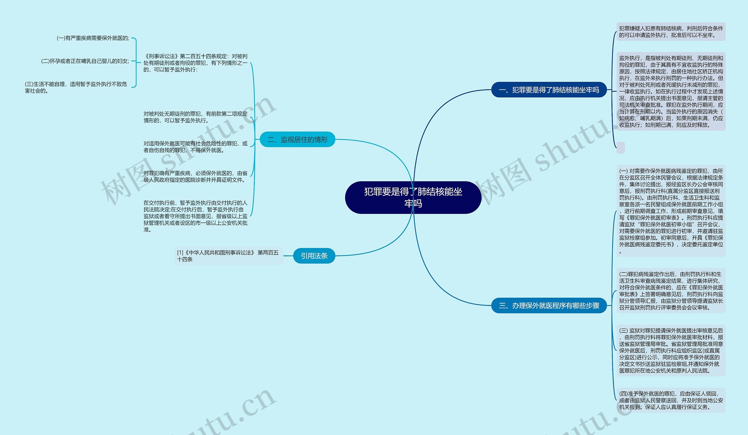 犯罪要是得了肺结核能坐牢吗思维导图