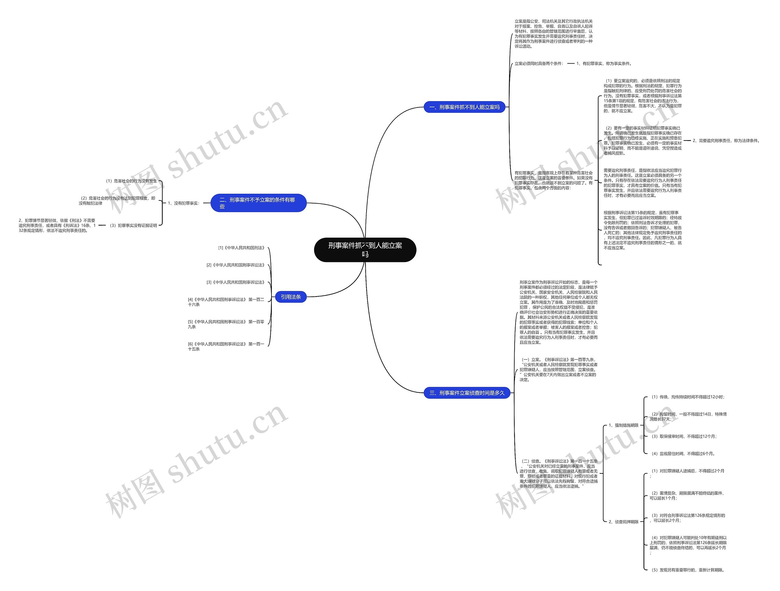 刑事案件抓不到人能立案吗思维导图