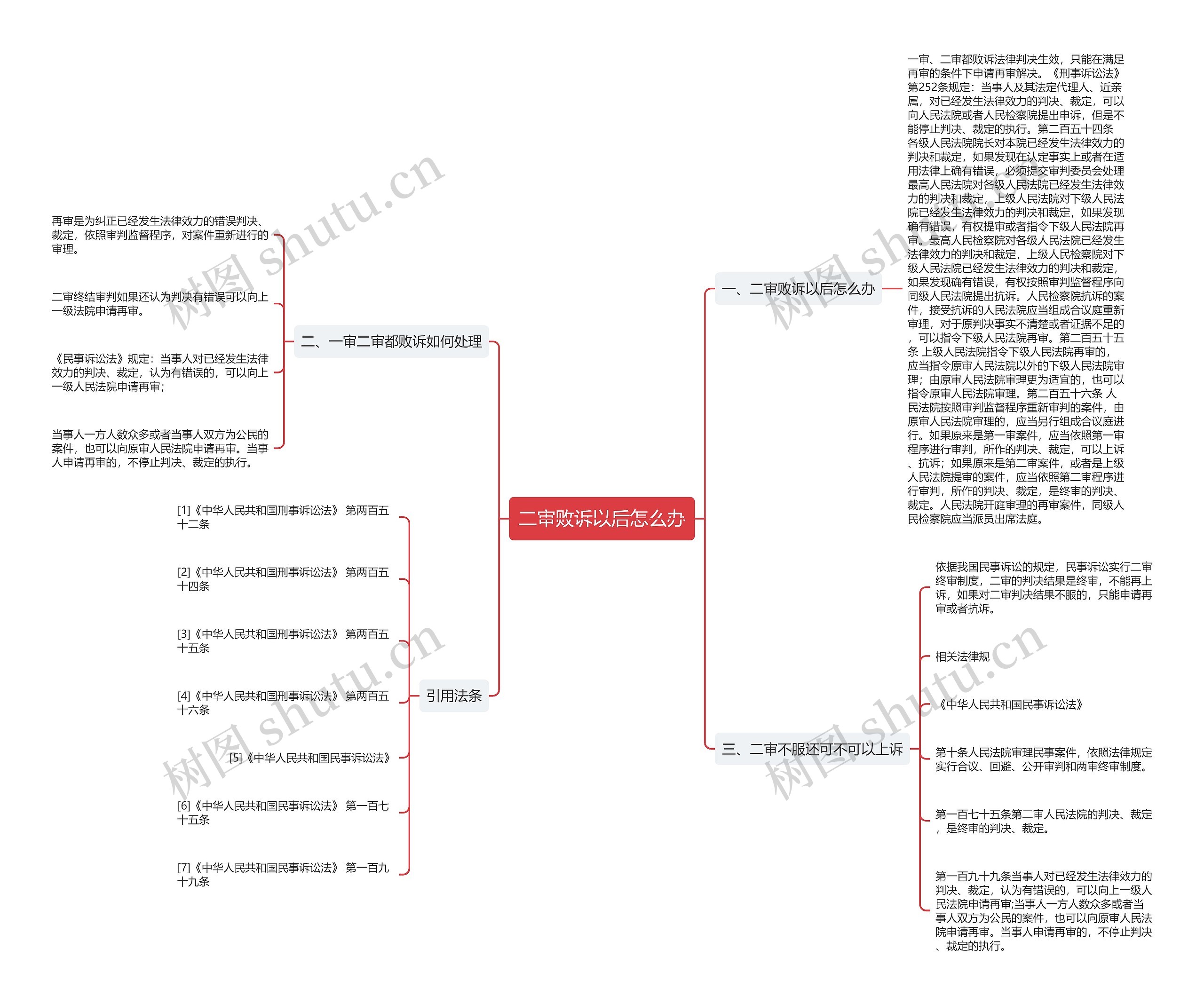 二审败诉以后怎么办思维导图