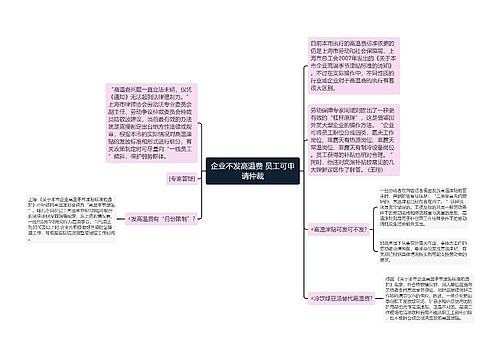 企业不发高温费 员工可申请仲裁