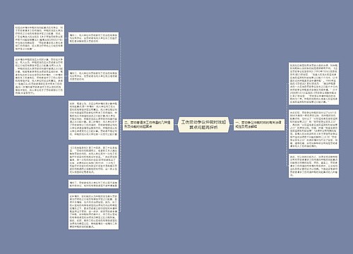 工伤劳动争议仲裁时效起算点问题再探析