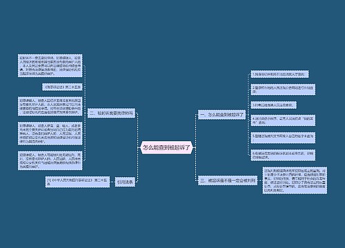 怎么能查到被起诉了