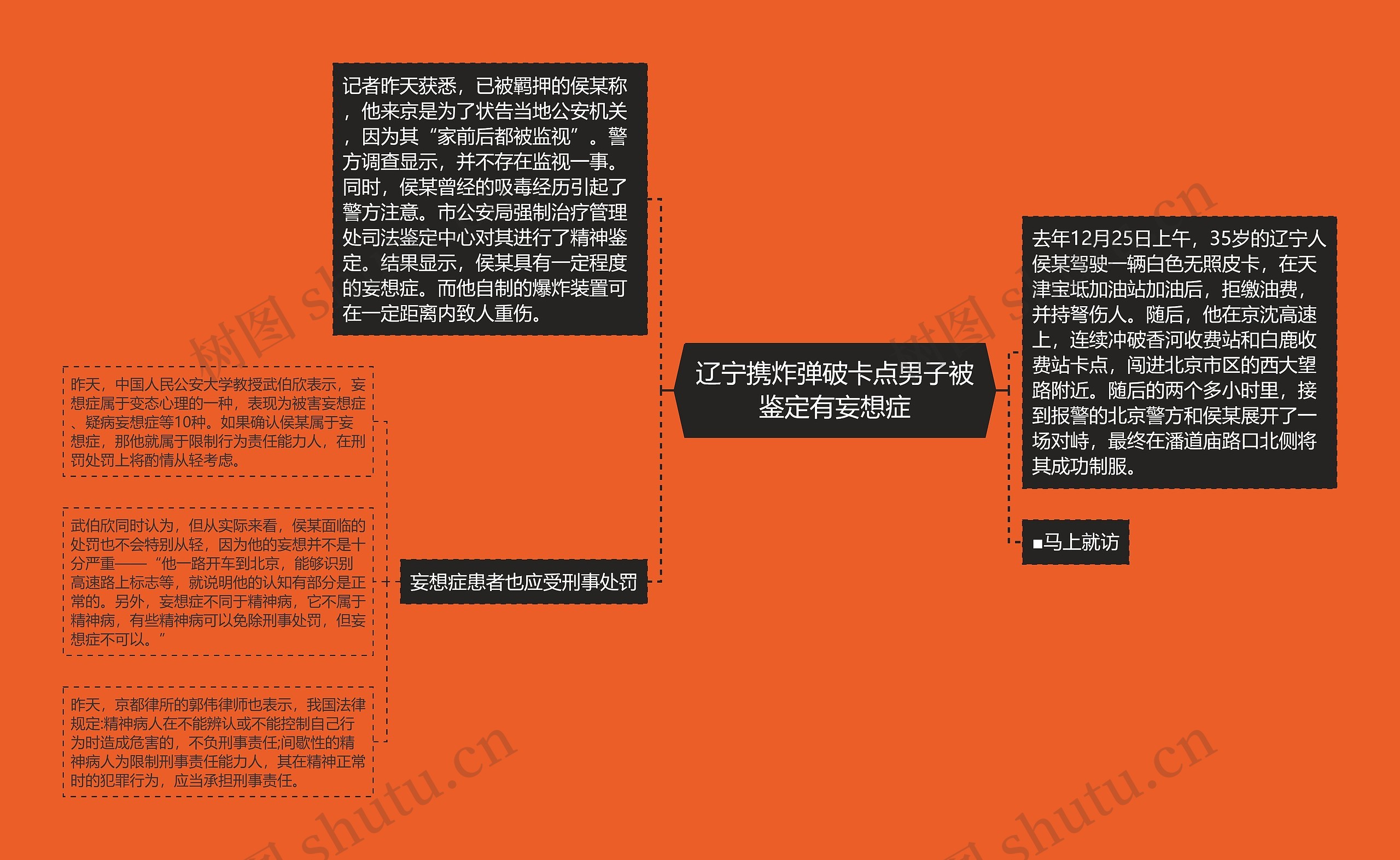 辽宁携炸弹破卡点男子被鉴定有妄想症 辽宁携炸弹破卡点男子被鉴定有妄想症