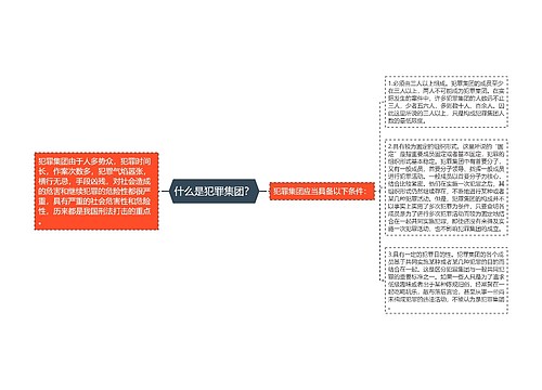 什么是犯罪集团？