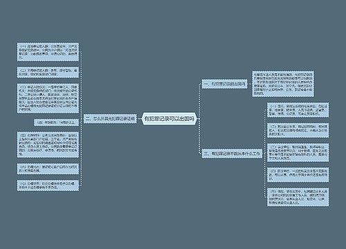 有犯罪记录可以出国吗