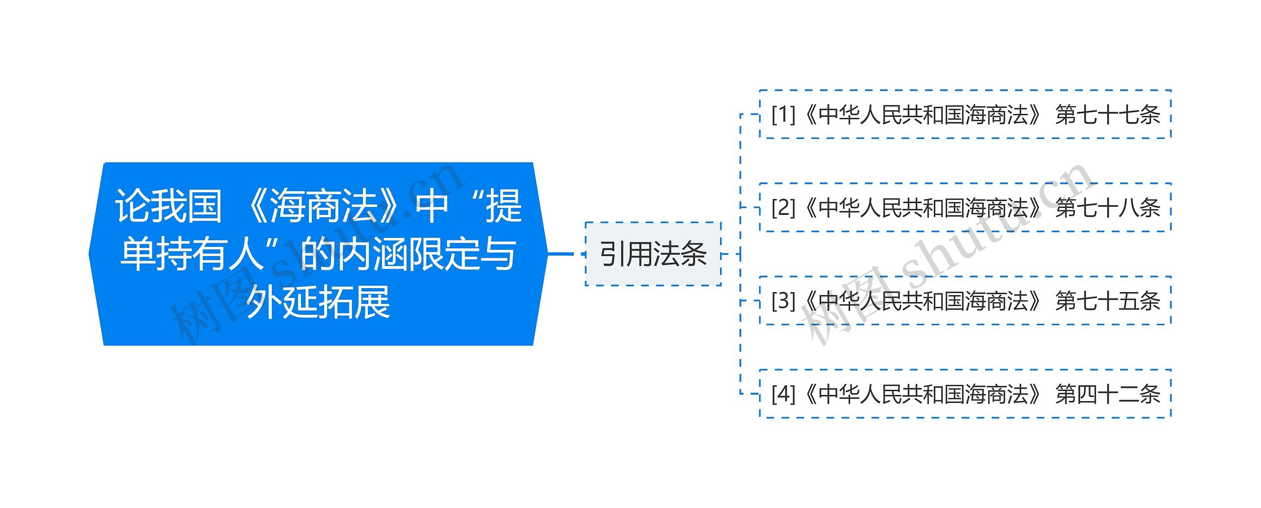 论我国 《海商法》中“提单持有人”的内涵限定与外延拓展思维导图