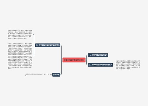 刑事拘留会影响后代吗