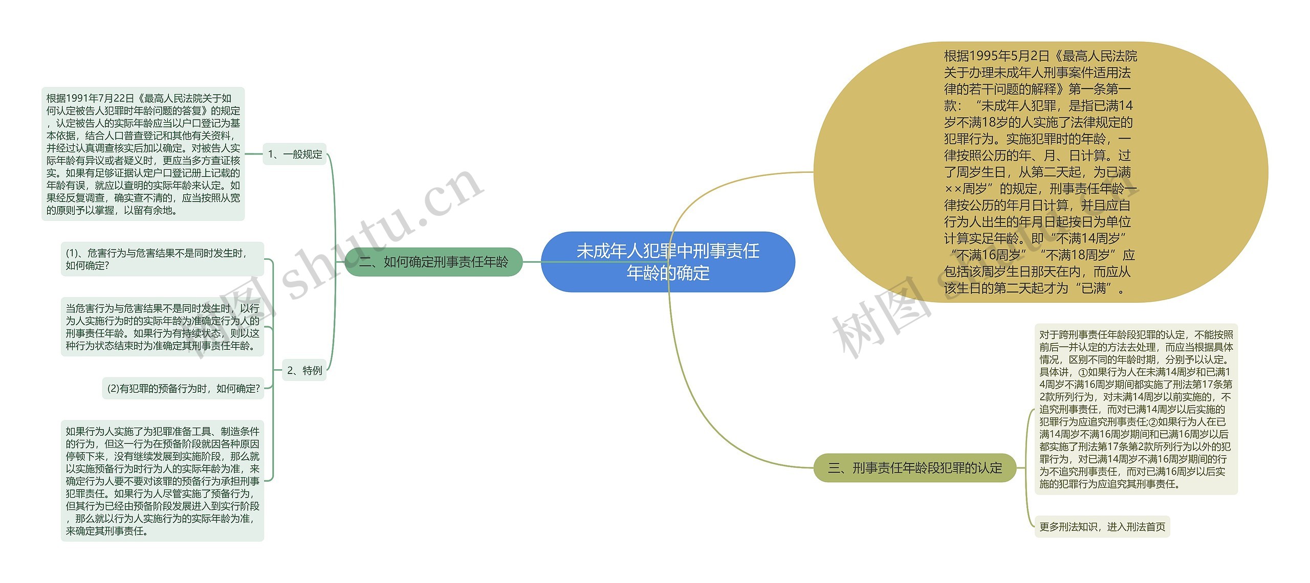 未成年人犯罪中刑事责任年龄的确定