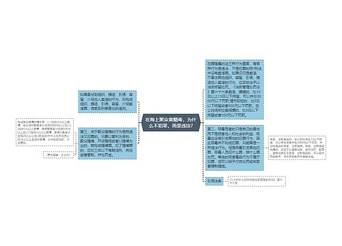 在海上聚众黄赌毒，为什么不犯罪，而是违法?