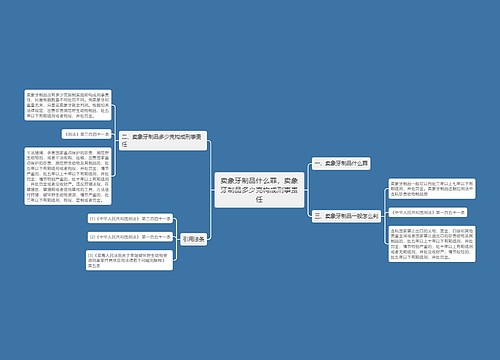 卖象牙制品什么罪，卖象牙制品多少克构成刑事责任