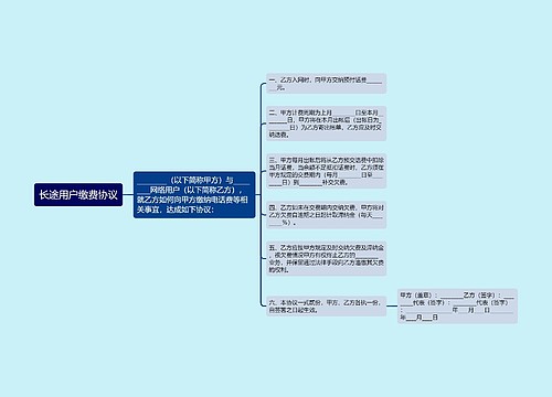 长途用户缴费协议