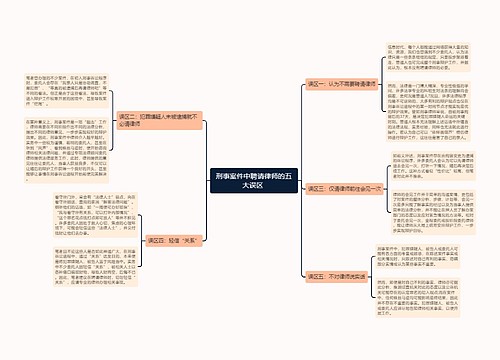 刑事案件中聘请律师的五大误区 