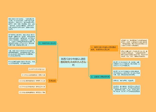 陕西13岁少年被6人酒后围殴致死,未成年杀人怎么判