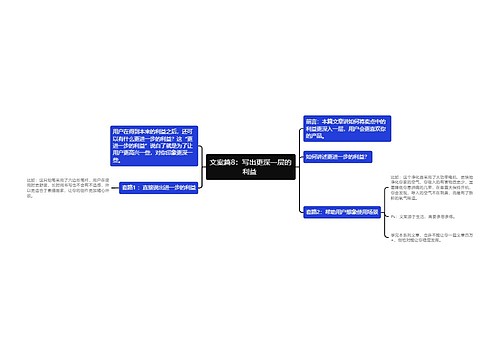 文案篇8：写出更深一层的利益 