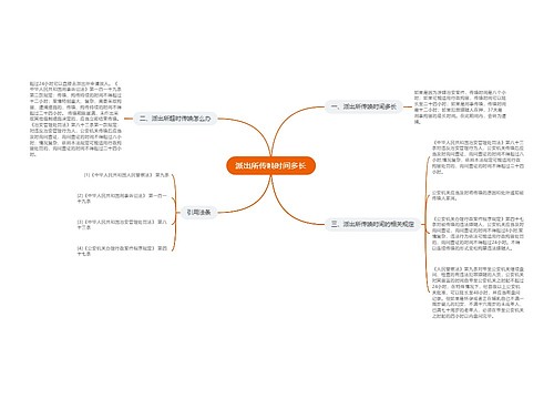 派出所传唤时间多长