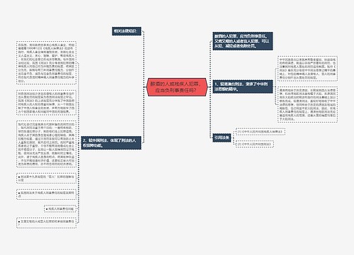 醉酒的人或残疾人犯罪，应当负刑事责任吗？