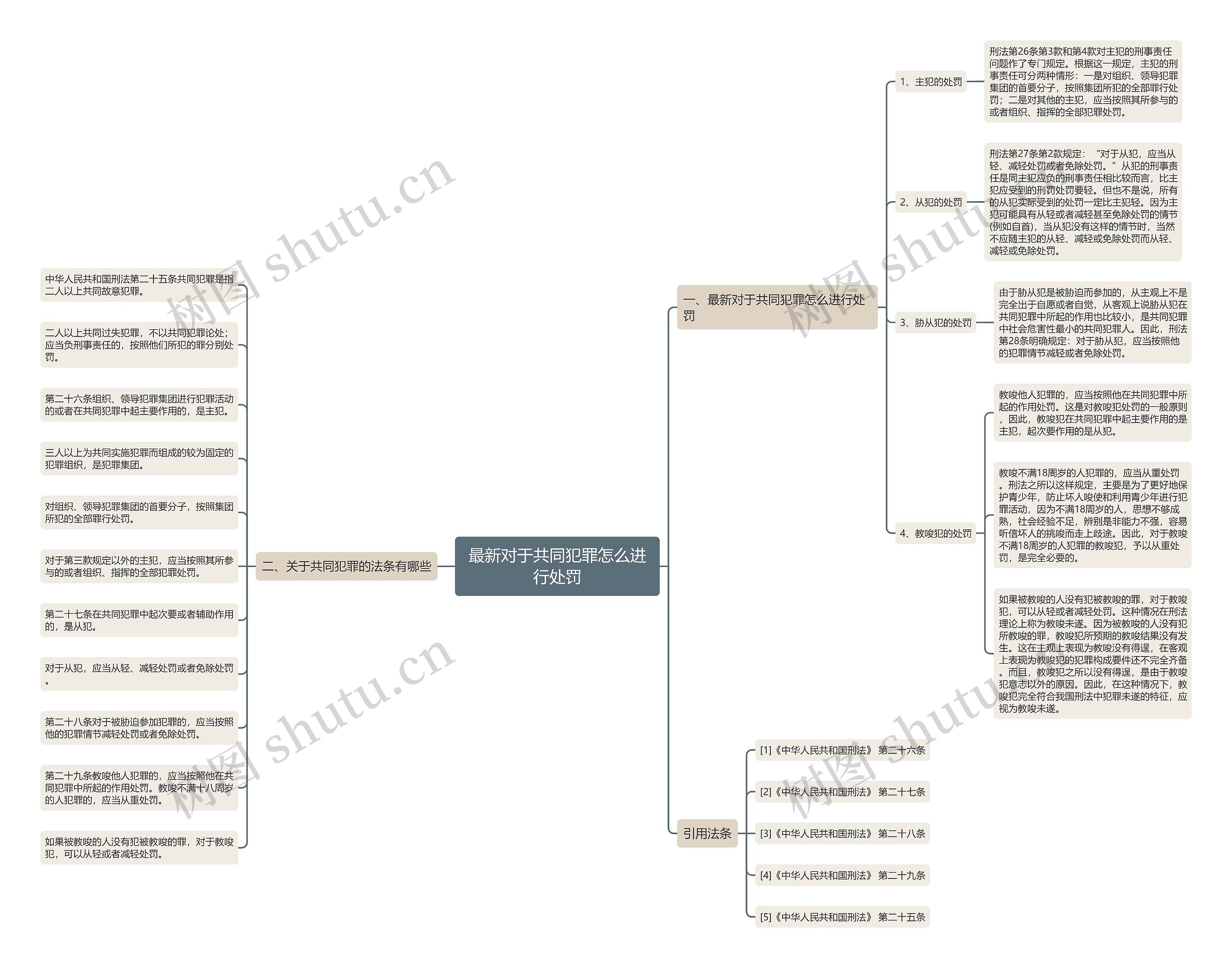 最新对于共同犯罪怎么进行处罚思维导图