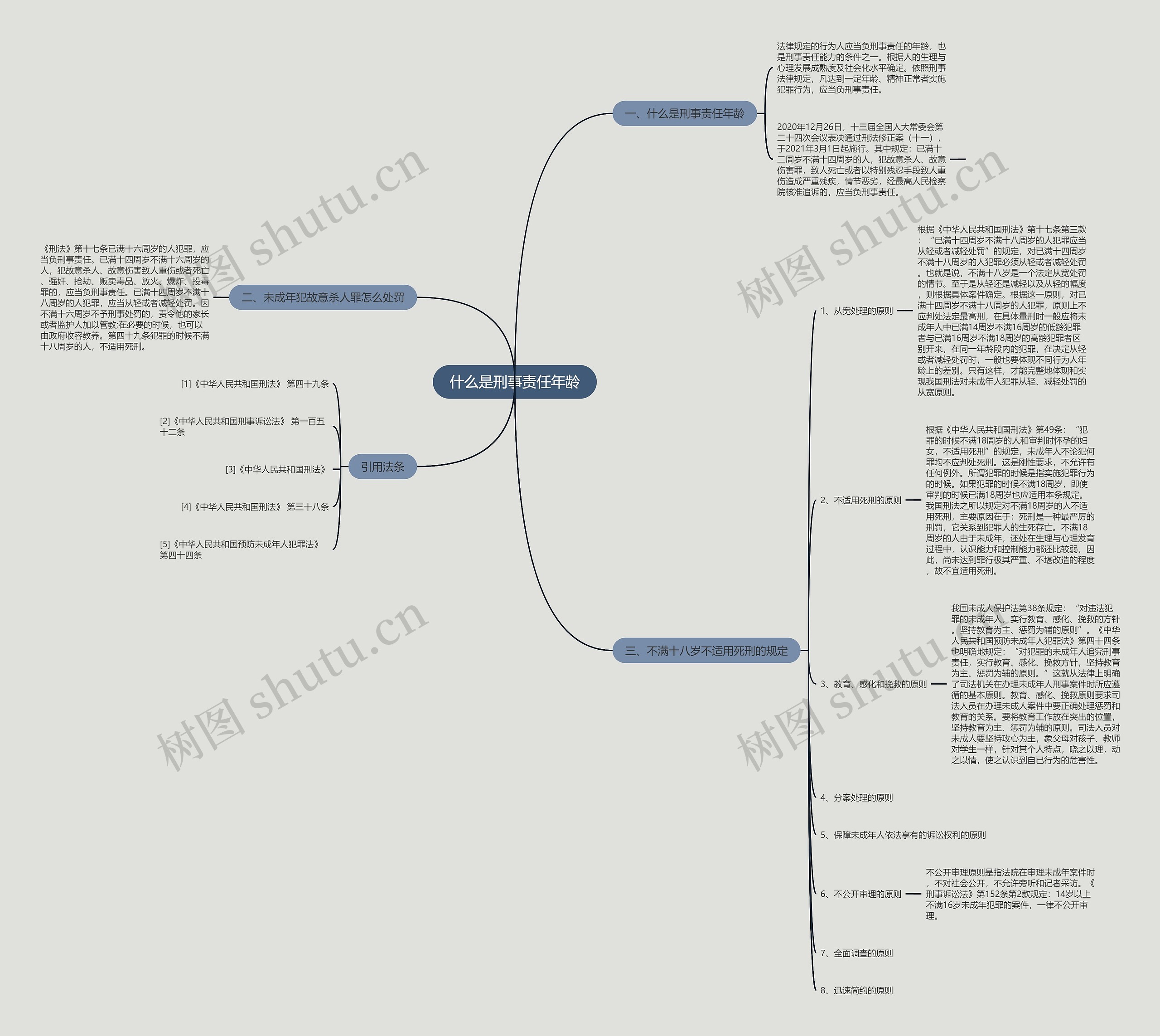 什么是刑事责任年龄思维导图