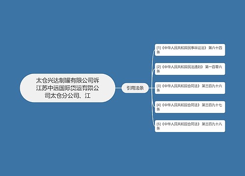 太仓兴达制罐有限公司诉江苏中远国际货运有限公司太仓分公司、江