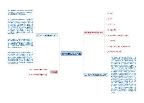 刑事案件的证据类型