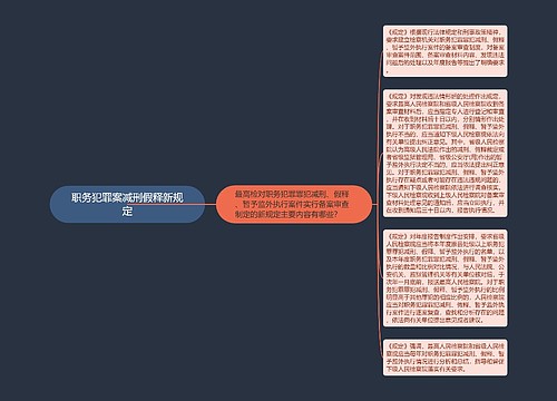 职务犯罪案减刑假释新规定