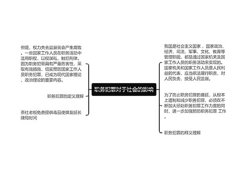 职务犯罪对于社会的影响