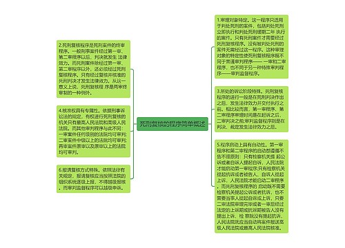 死刑复核的程序简单概述