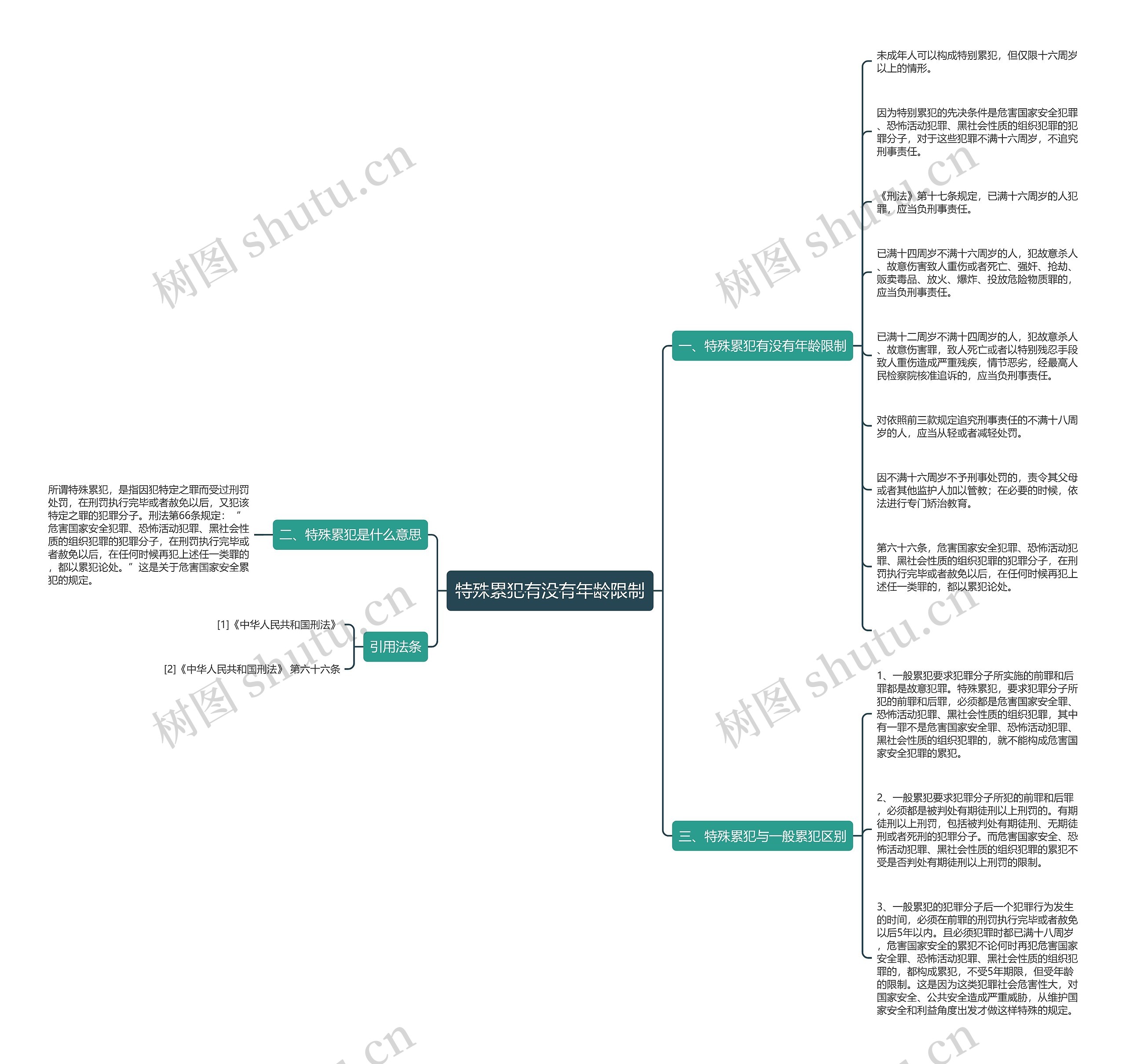 特殊累犯有没有年龄限制思维导图