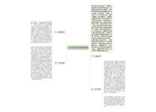 小议刑罚执行的基本原则