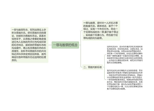 一罪与数罪的概念