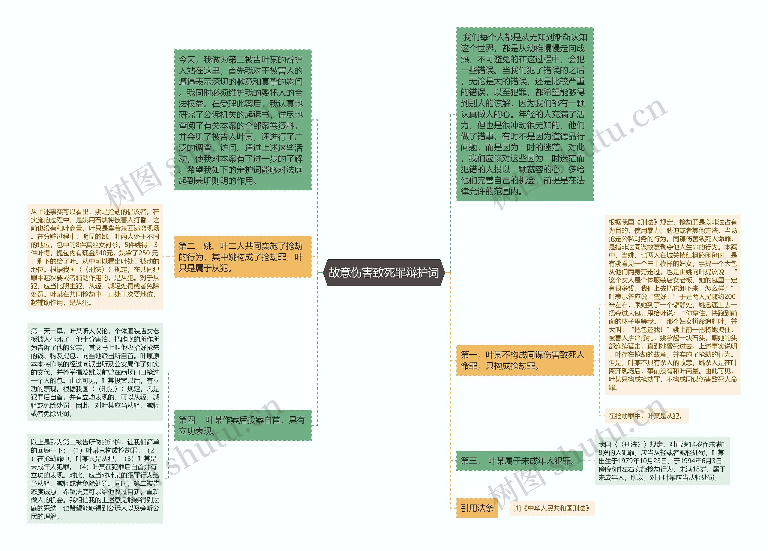 故意伤害致死罪辩护词