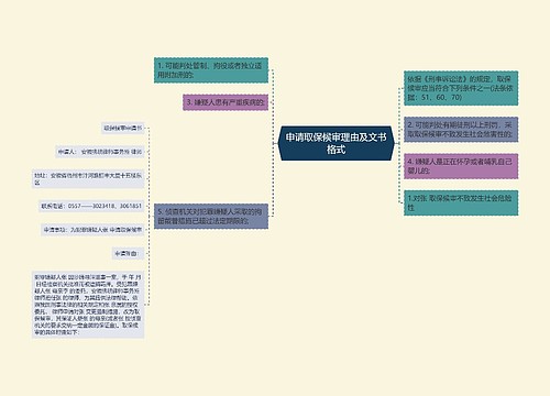 申请取保候审理由及文书格式