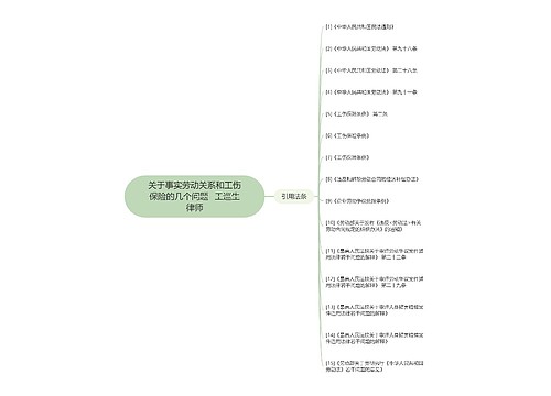 关于事实劳动关系和工伤保险的几个问题- 王巡生律师 关于事实劳动关系和工伤保险的几个问题- 王巡生律师