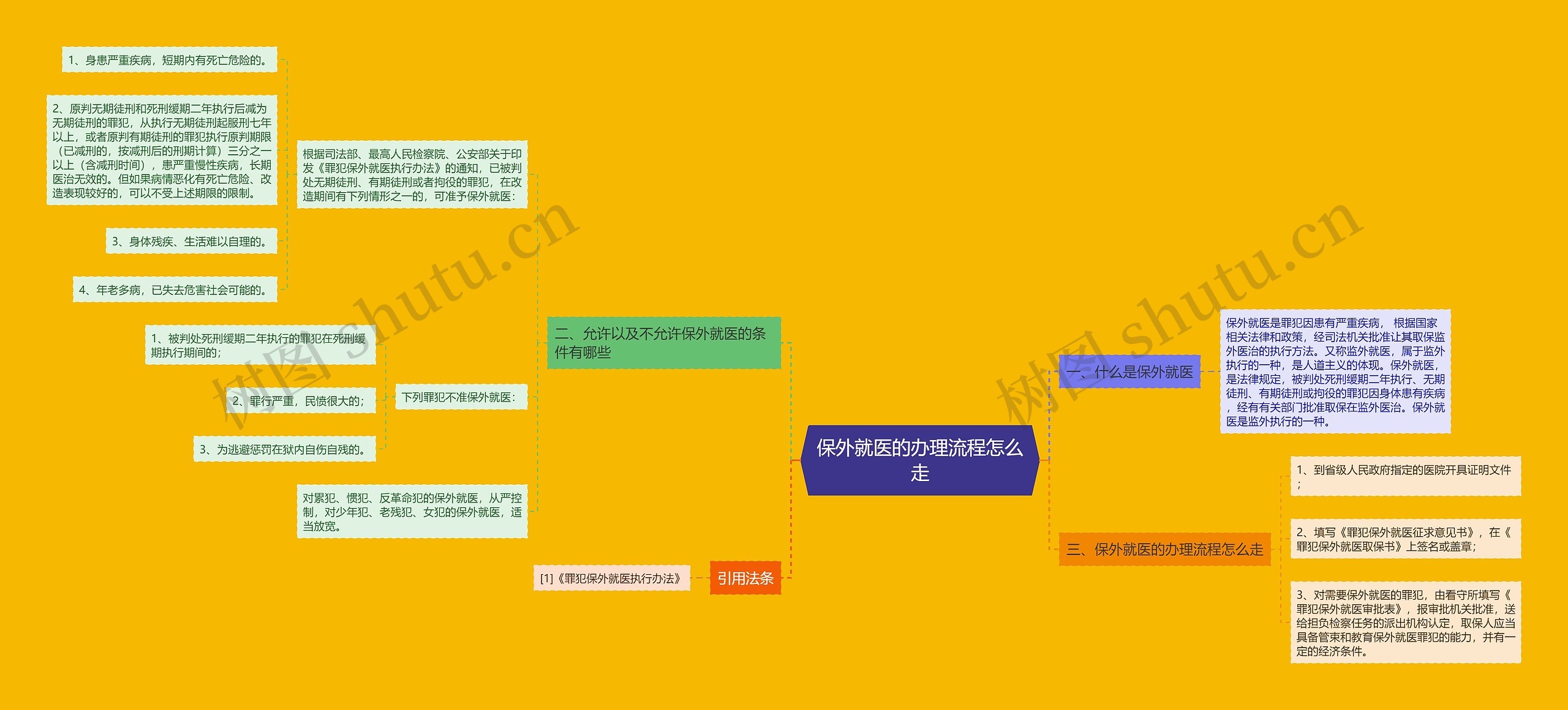 保外就医的办理流程怎么走思维导图