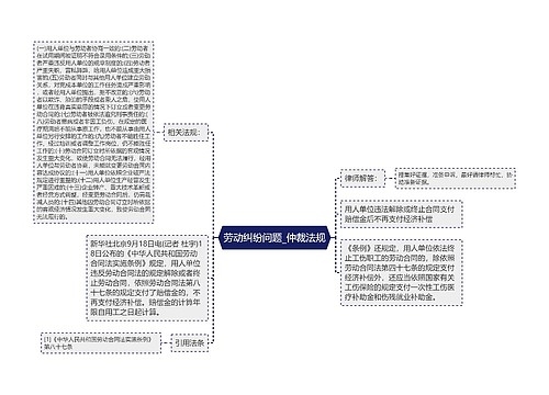 劳动纠纷问题_仲裁法规