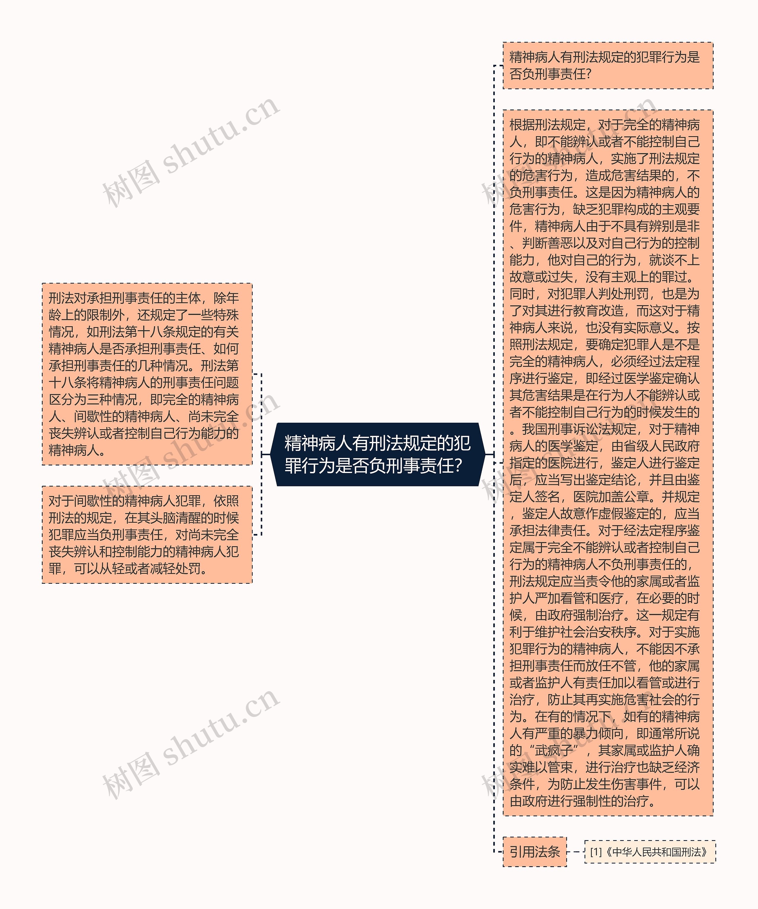 精神病人有刑法规定的犯罪行为是否负刑事责任？