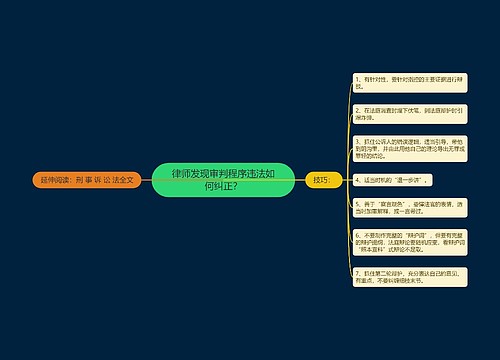 律师发现审判程序违法如何纠正？